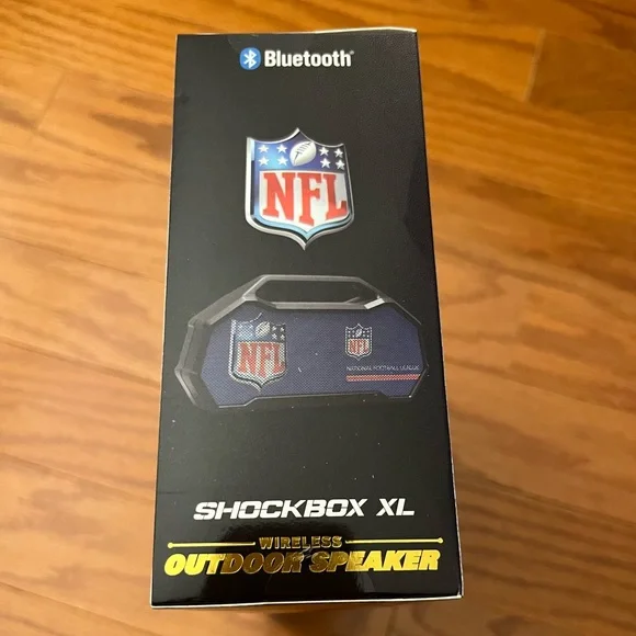 Shockbox XL NFL New England Patriots Wireless Bluetooth Speaker Outdoor NEW